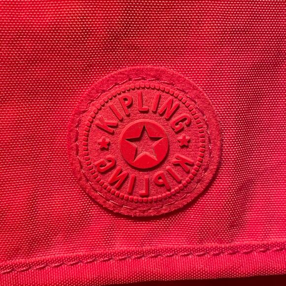 Kipling Red Nina Crossbody | Y2K Vintage Nylon Bag, Original Monkey Charm - Picture 7 of 14